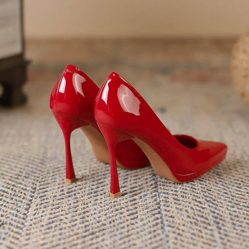 Lan Miao Slim Heel High Heels Women's-13