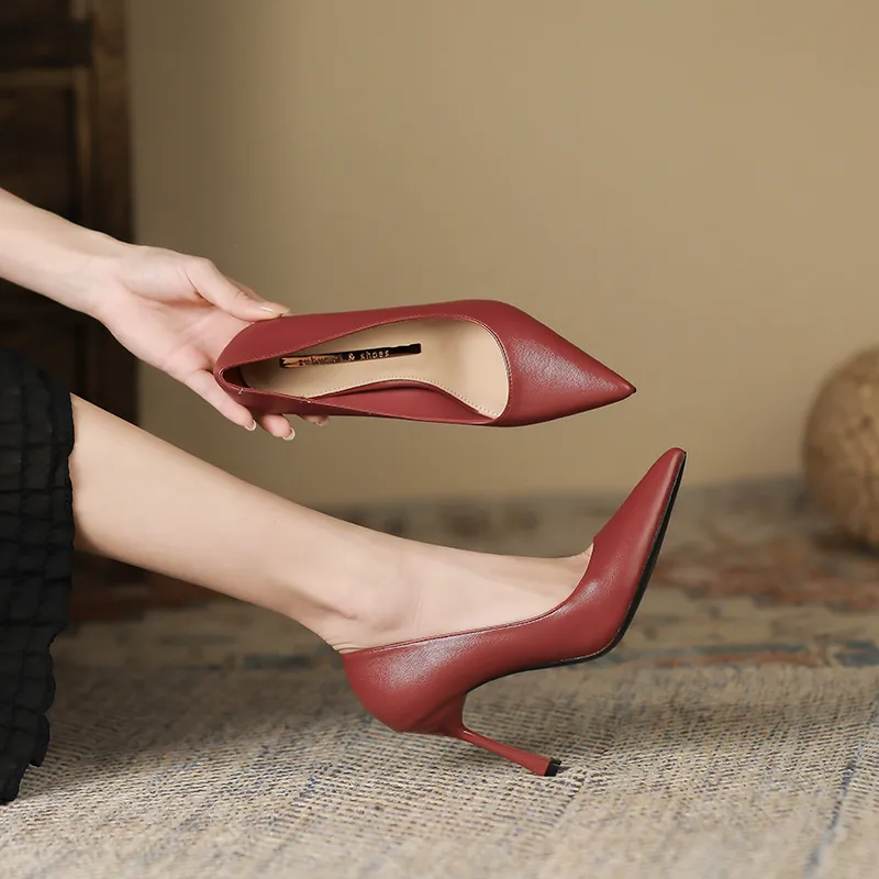 Lan Miao Slim Heel High Heels Women's-19