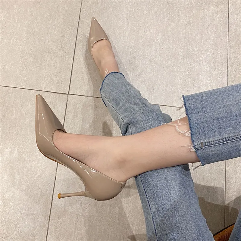 Lan Miao Slim Heel High Heels Women's-14