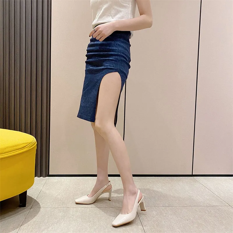 Lan Miao Chunky Heel High Heels Women's-13