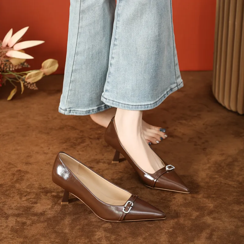 Lan Miao Slim Heel High Heels Women's-16