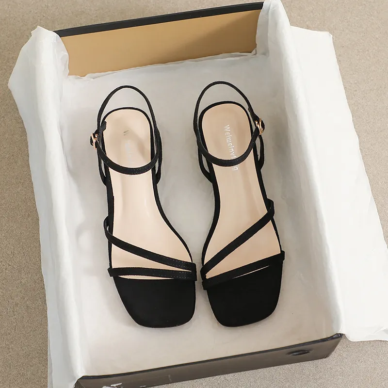 Lan Miao One Strap Sandals Flat Women's-2
