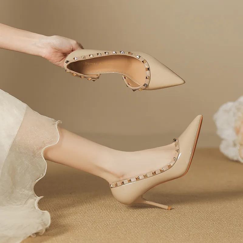 Lan Miao Slim Heel High Heels Women's-13