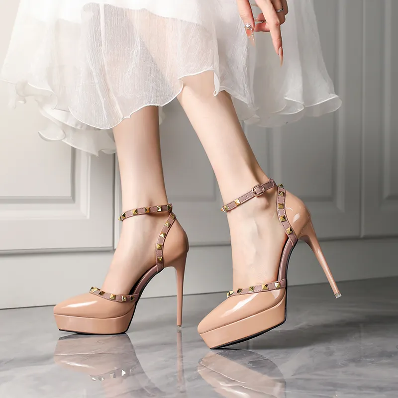 Lan Miao Slim Heel High Heels Women's-11