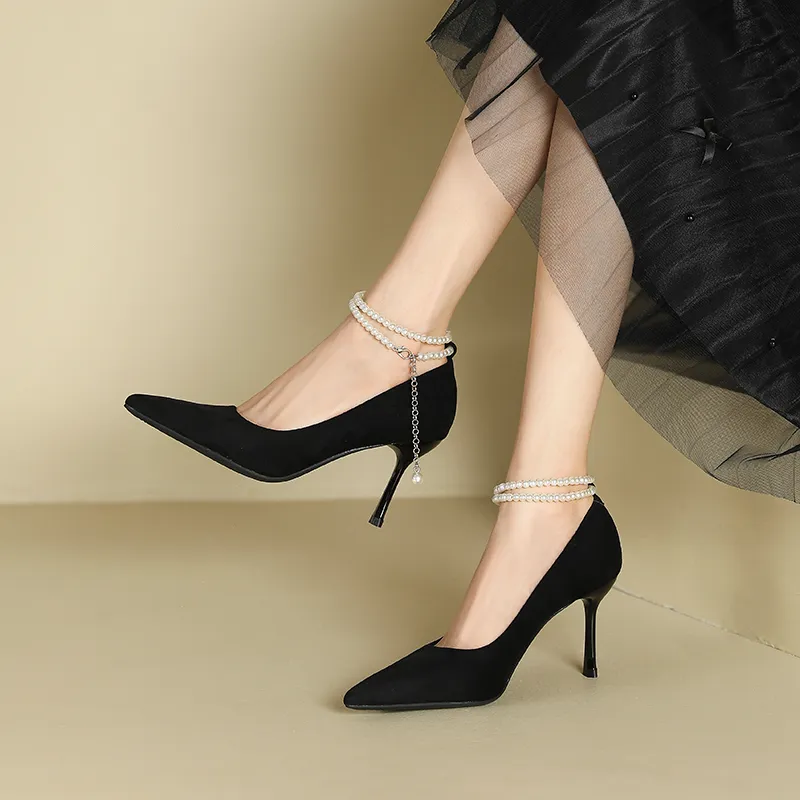 Lan Miao Slim Heel High Heels Women's-10