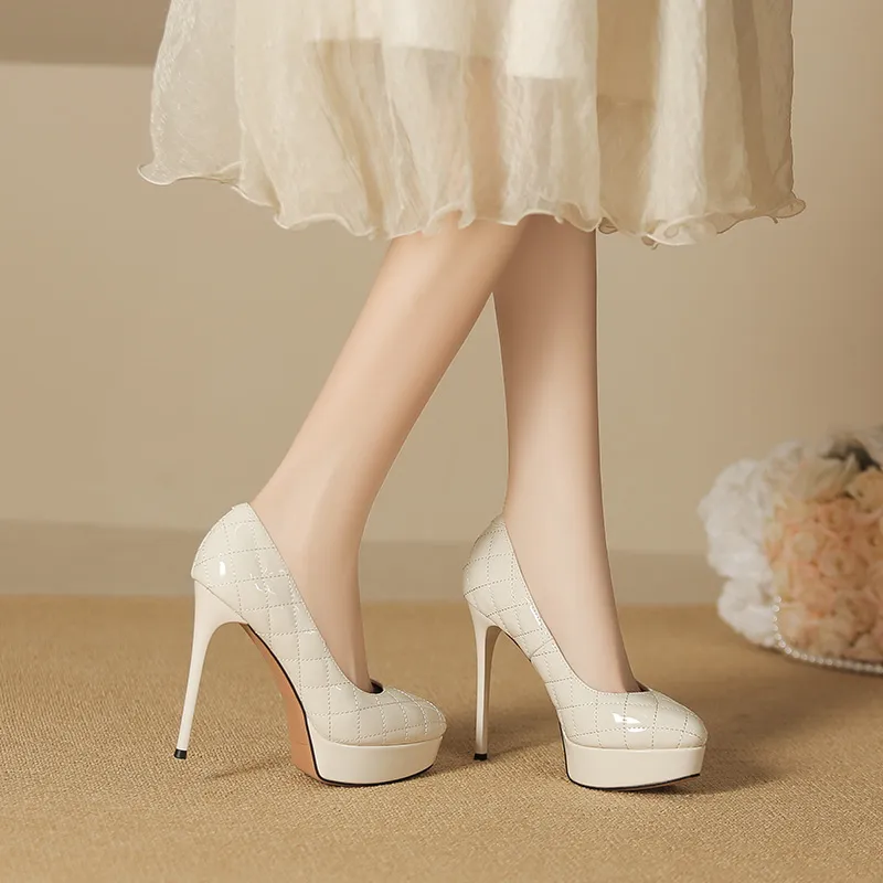 Lan Miao Slim Heel High Heels Women's-17