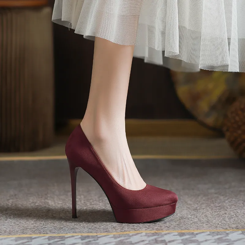 Lan Miao Slim Heel High Heels Women's-15