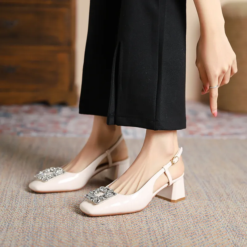 Lan Miao Chunky Heel High Heels Women's-1