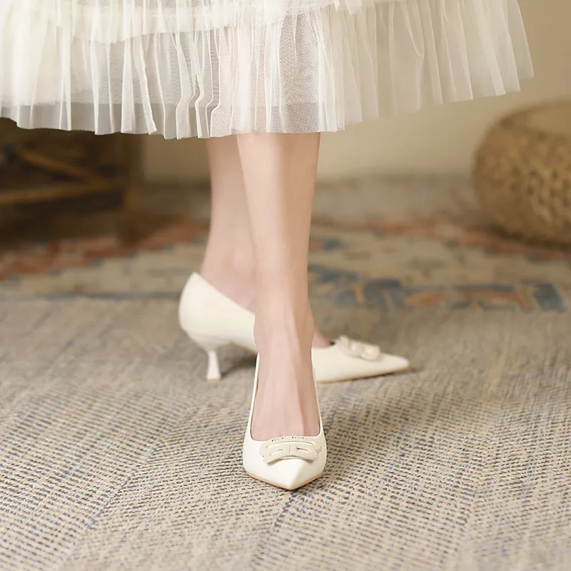 Lan Miao Slim Heel High Heels Women's-1