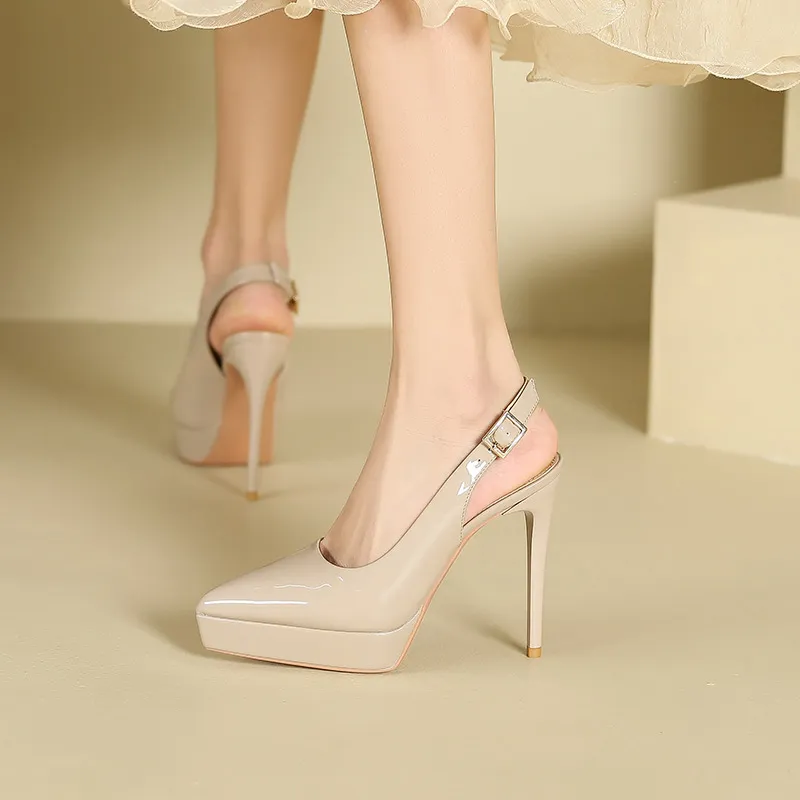 Lan Miao Slim Heel High Heels Women's-3