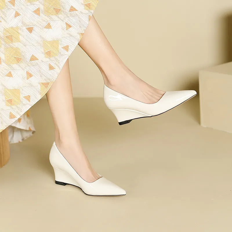 Lan Miao Wedge Heel High Heels Women's-18
