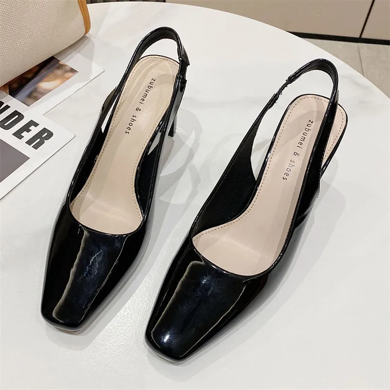 Lan Miao Chunky Heel High Heels Women's-5