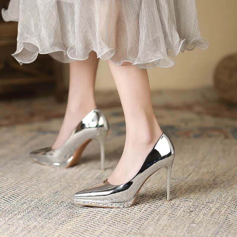 Lan Miao Slim Heel High Heels Women's-9