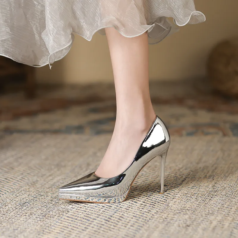 Lan Miao Slim Heel High Heels Women's-8