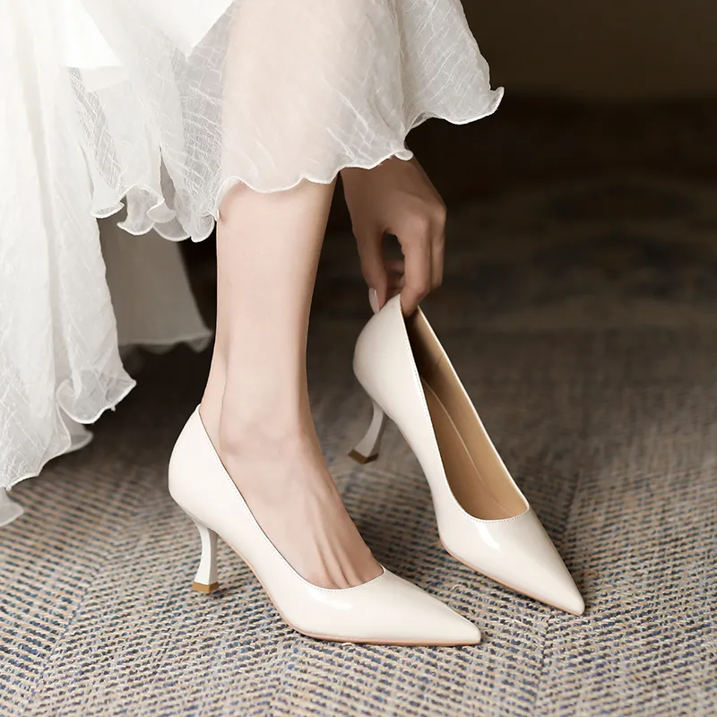 Lan Miao Slim Heel High Heels Women's-12