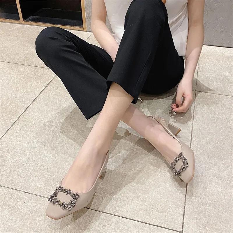 Lan Miao Chunky Heel High Heels Women's-9