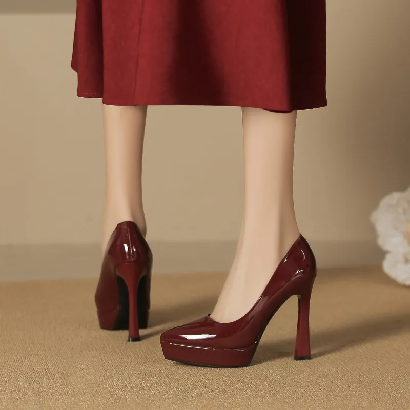 Lan Miao Slim Heel High Heels Women's-9