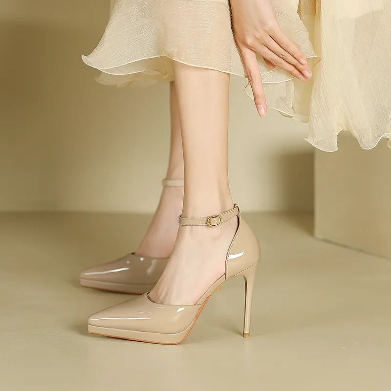 Lan Miao Slim Heel High Heels Women's-1