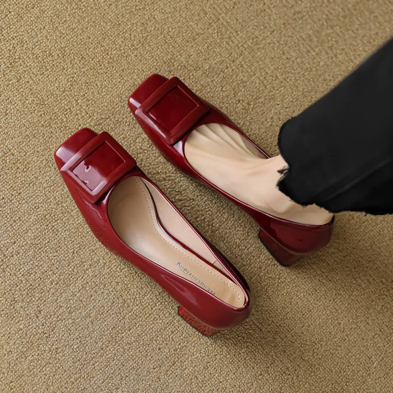 Lan Miao Chunky Heel High Heels Women's-6
