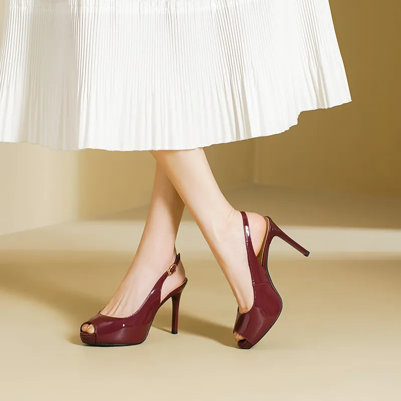 Lan Miao Slim Heel High Heels Women's-23