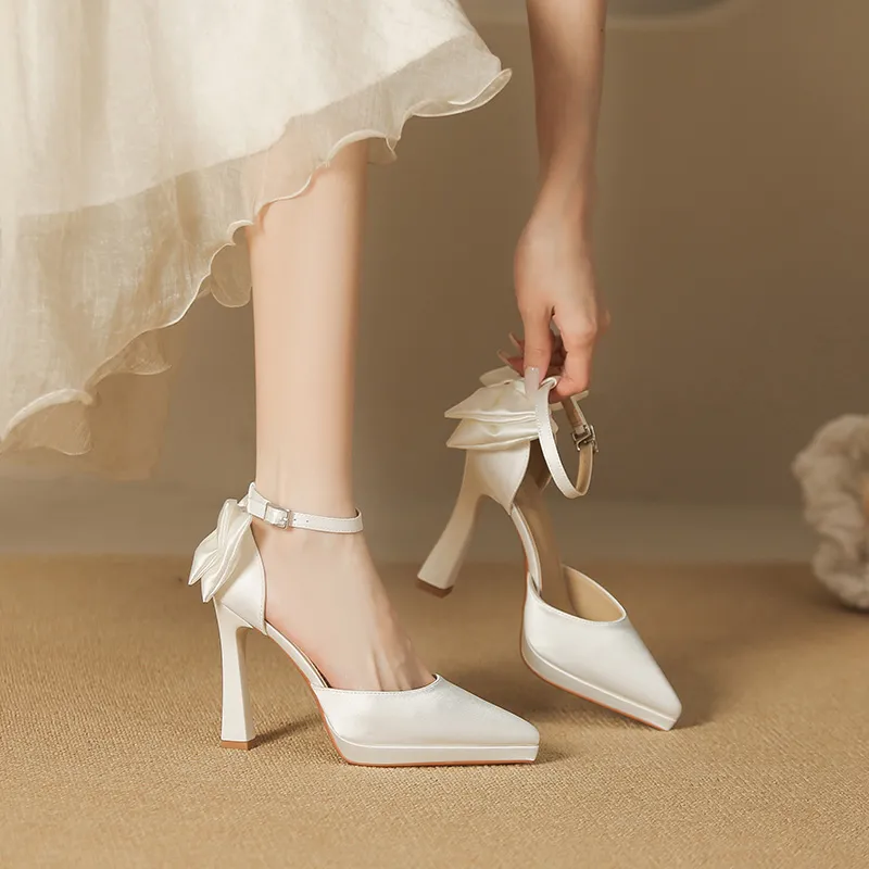 Lan Miao Slim Heel High Heels 10CM Women's-9