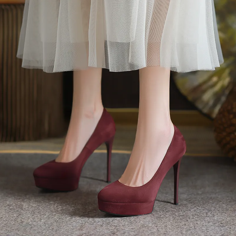 Lan Miao Slim Heel High Heels Women's-17