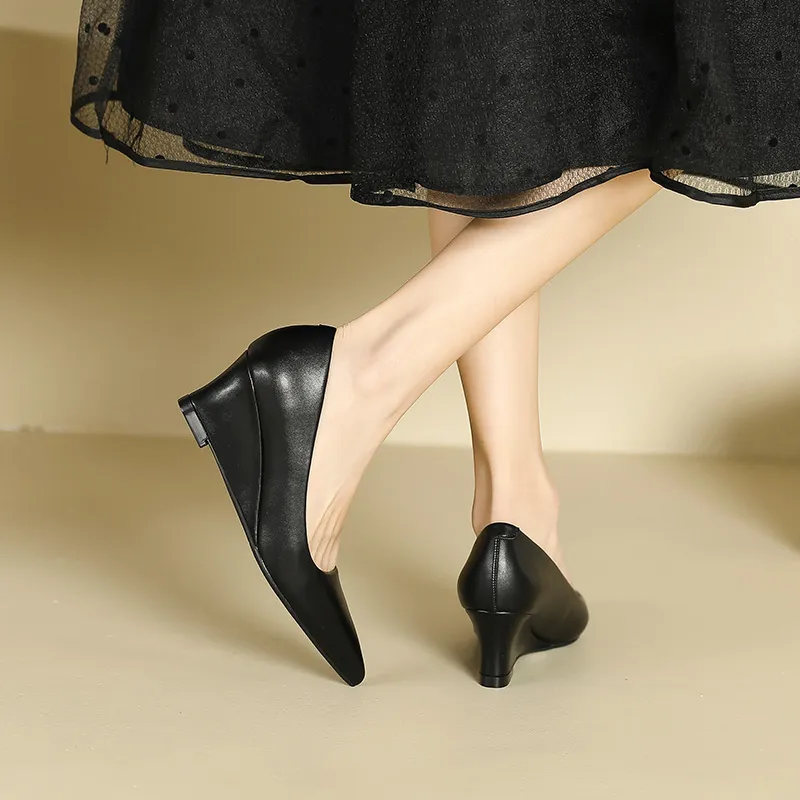 Lan Miao Wedge Heel High Heels Women's-9