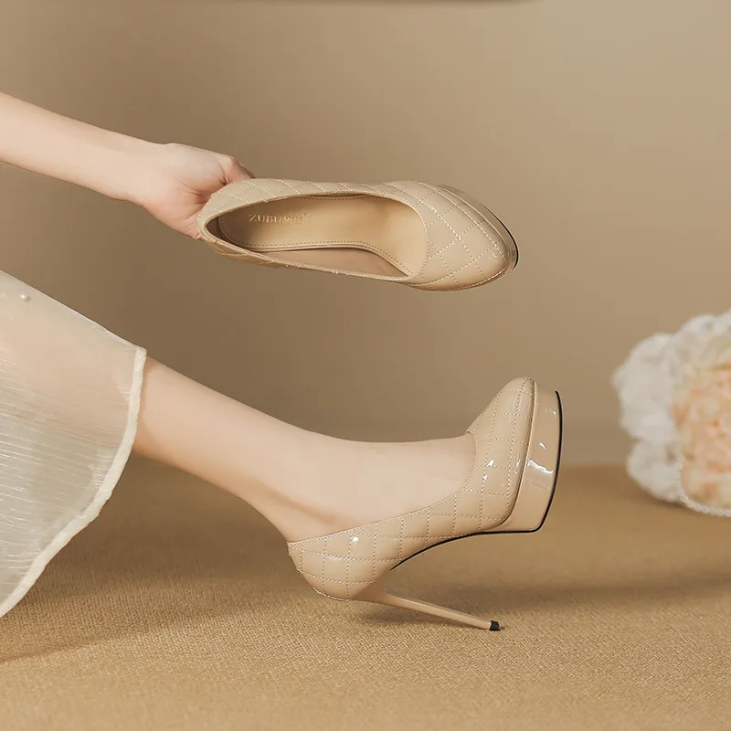 Lan Miao Slim Heel High Heels Women's-12