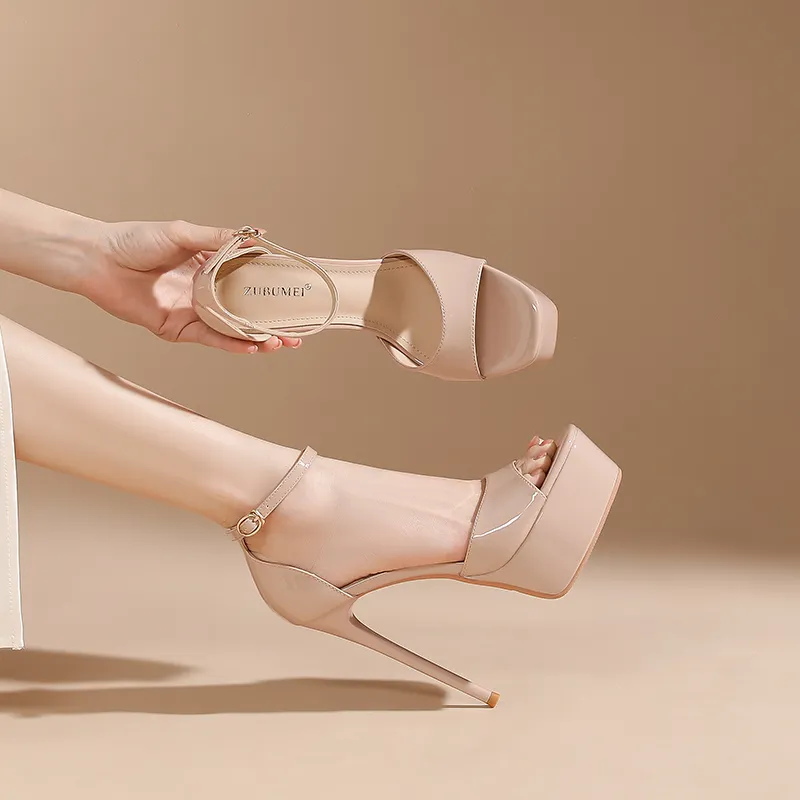 Lan Miao Slim Heel High Heels Women's-12