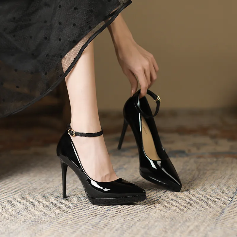 Lan Miao Slim Heel High Heels 10CM Women's-1