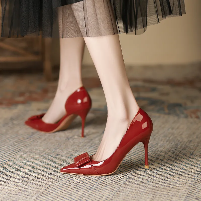 Lan Miao Slim Heel High Heels Women's-10