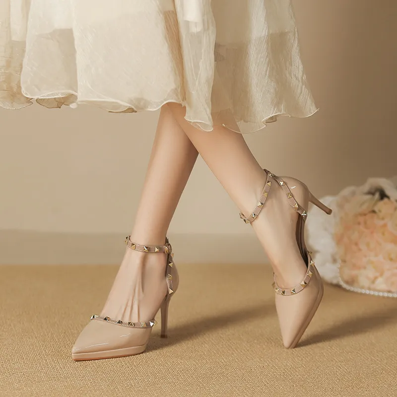 Lan Miao Slim Heel High Heels Women's-3