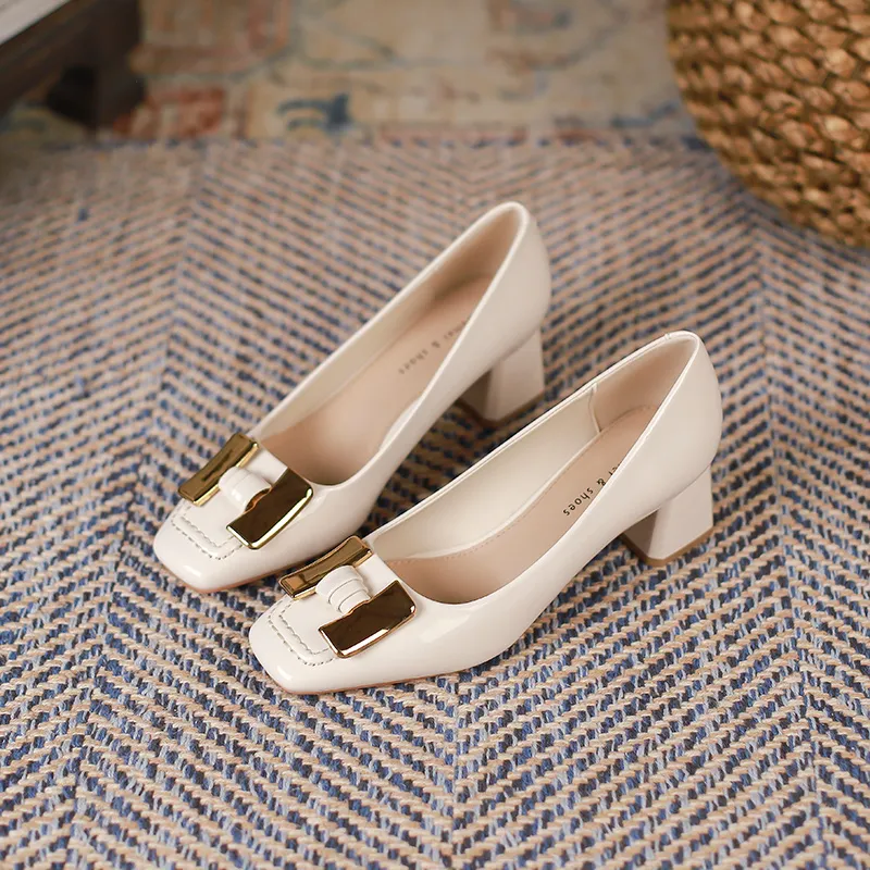 Lan Miao Chunky Heel High Heels Women's-5