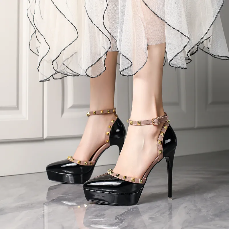 Lan Miao Slim Heel High Heels Women's-1