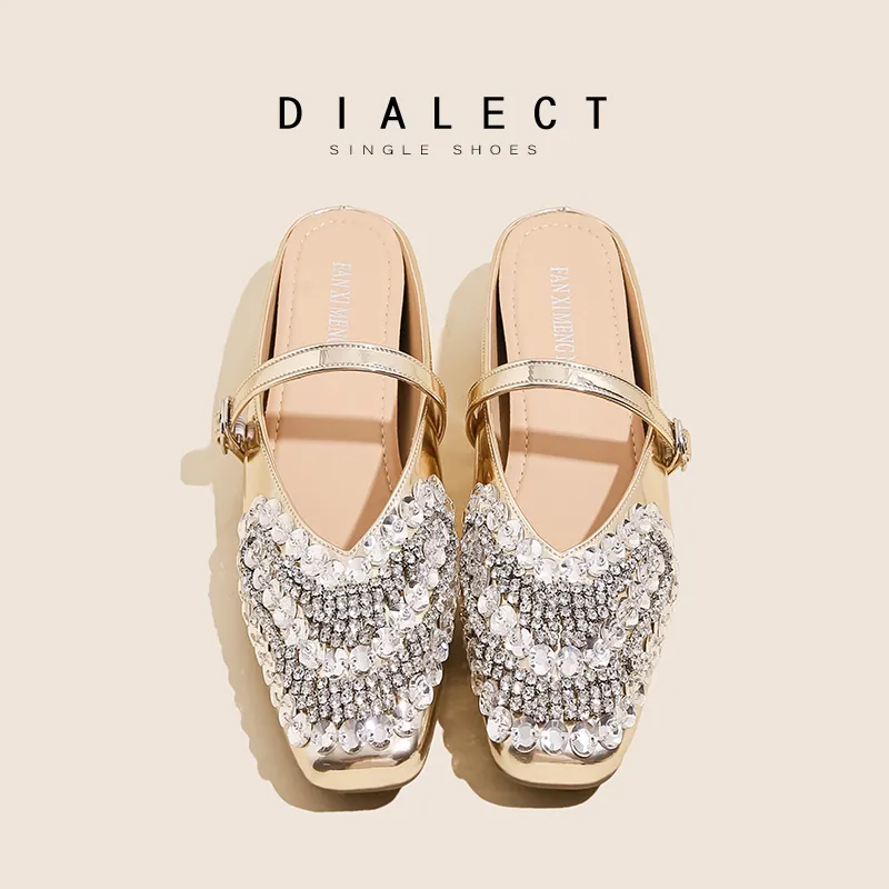 Lan Miao Abrasion Resistant Slip Resistant Closed Toe Slippers Women's-6
