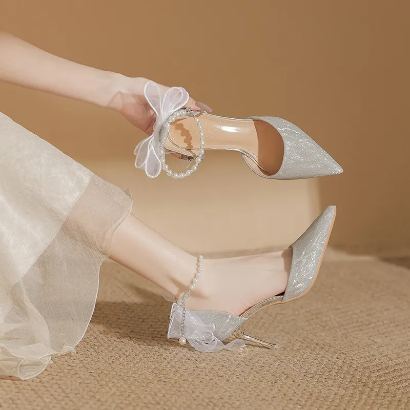 Lan Miao Slim Heel High Heels Women's-4