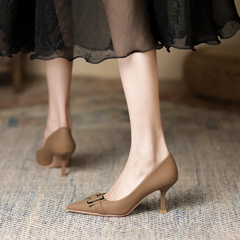 Lan Miao Slim Heel High Heels Women's-17