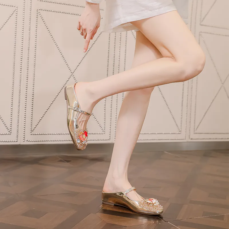 Lan Miao Abrasion Resistant Slip Resistant Closed Toe Slippers Women's-3