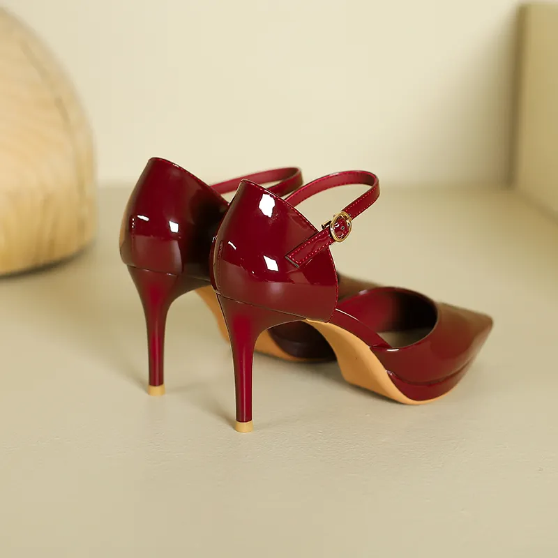 Lan Miao Slim Heel High Heels Women's-27