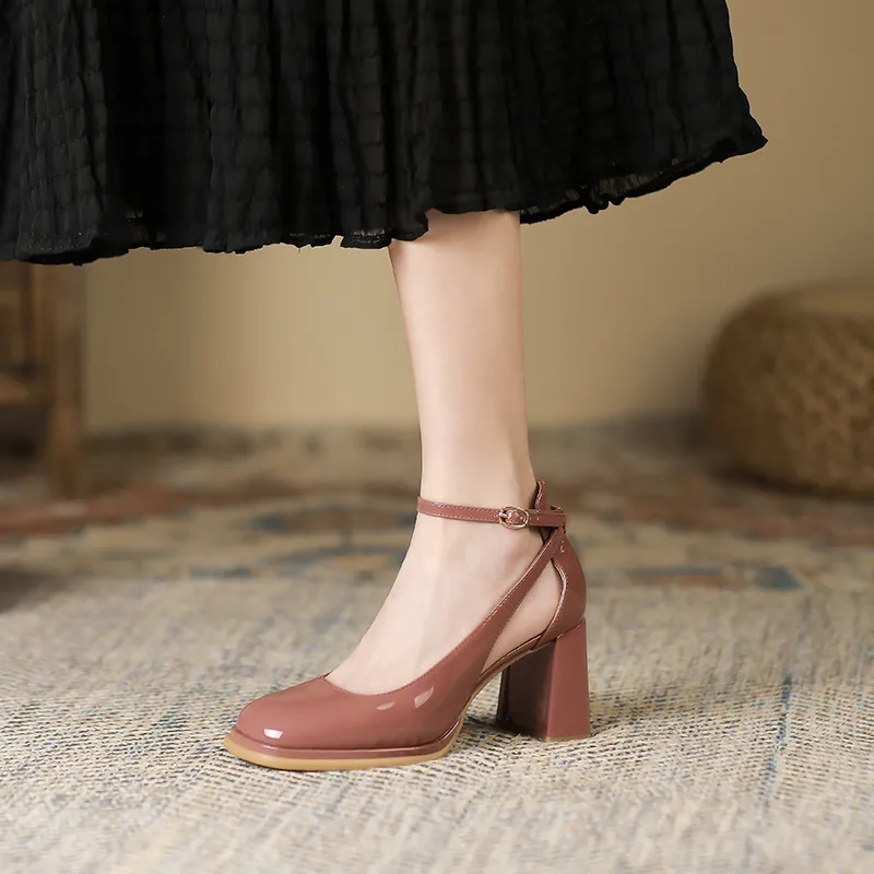 Lan Miao High Heels Women's Ecru/Raspberry Pink-8