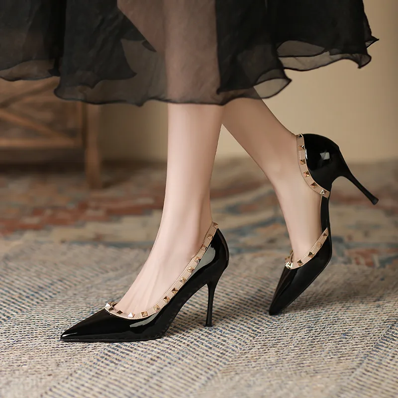 Lan Miao Slim Heel High Heels Women's-1