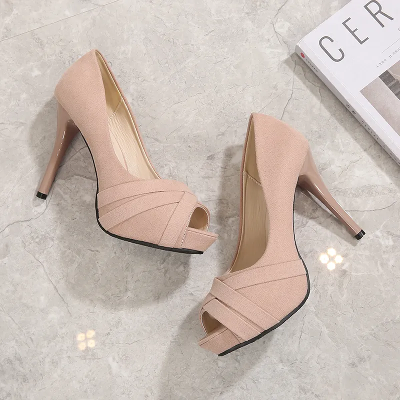 Lan Miao Slim Heel High Heels 10CM Women's-4