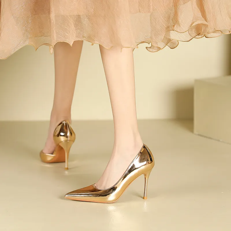 Lan Miao Slim Heel High Heels Women's-16