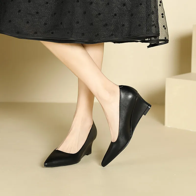 Lan Miao Wedge Heel High Heels Women's-8