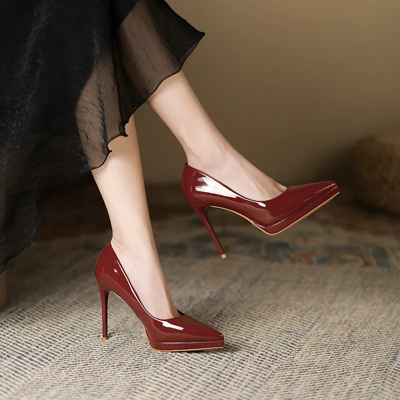 Lan Miao Slim Heel High Heels Women's-5