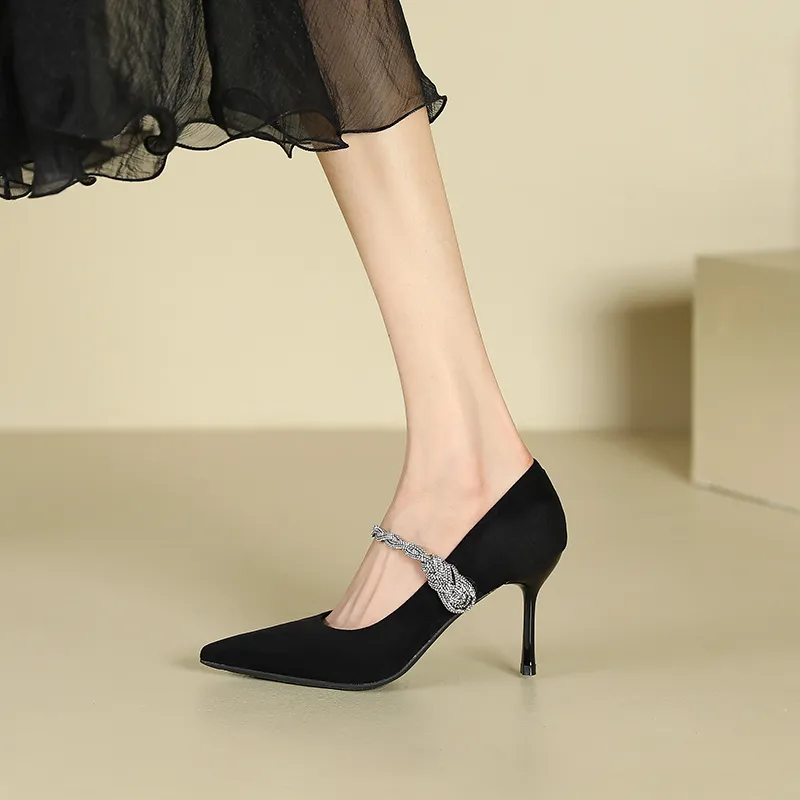 Lan Miao Slim Heel High Heels Women's-8