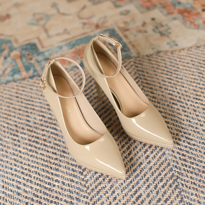 Lan Miao Slim Heel High Heels 10CM Women's-13