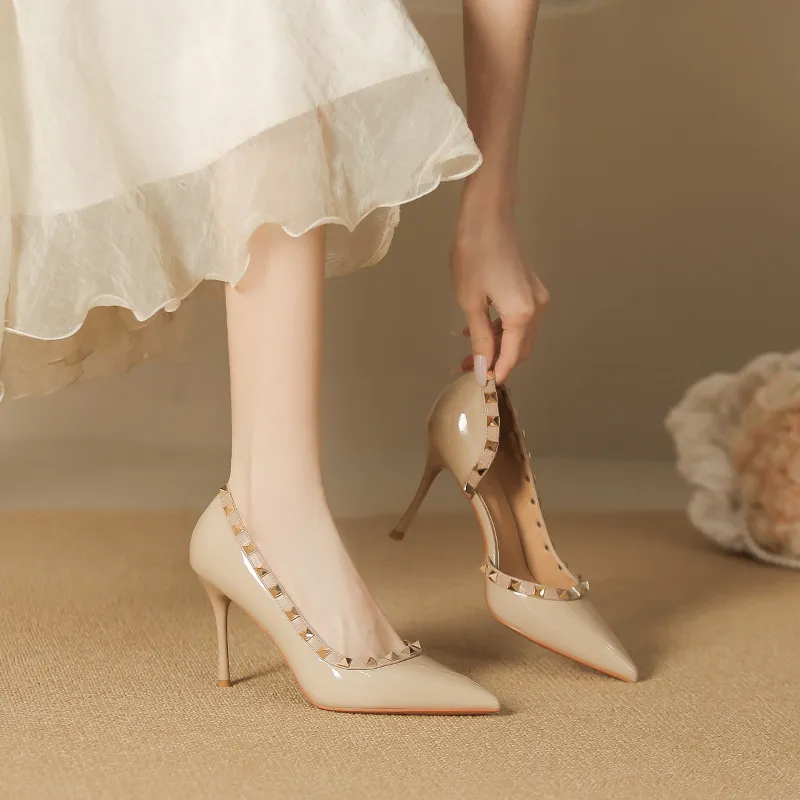 Lan Miao Slim Heel High Heels Women's-12