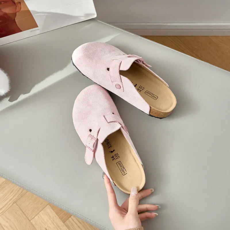 Lan Miao Slip Resistant Closed Toe Slippers Women's Light Pink-3