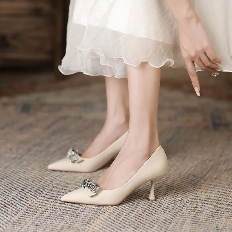 Lan Miao Slim Heel High Heels Women's-8